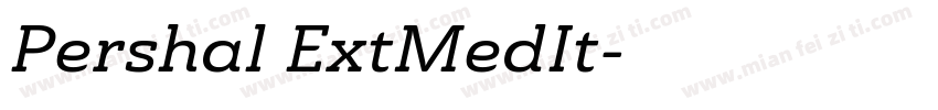Pershal ExtMedIt字体转换